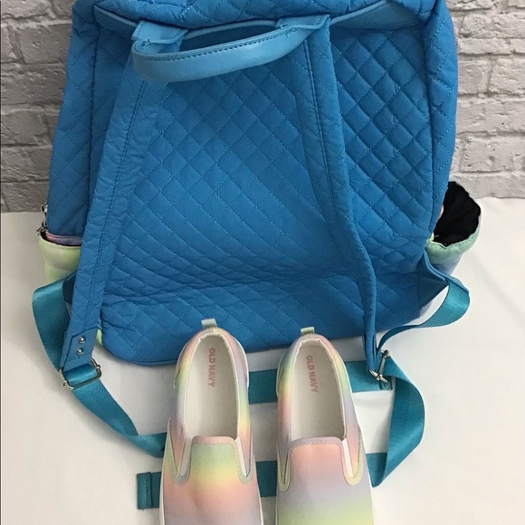 Kids Unisex Set of Tie-Dye Slip-on Sneakers size 5 and Bapi Lynn Backpack - Picture 3 of 13